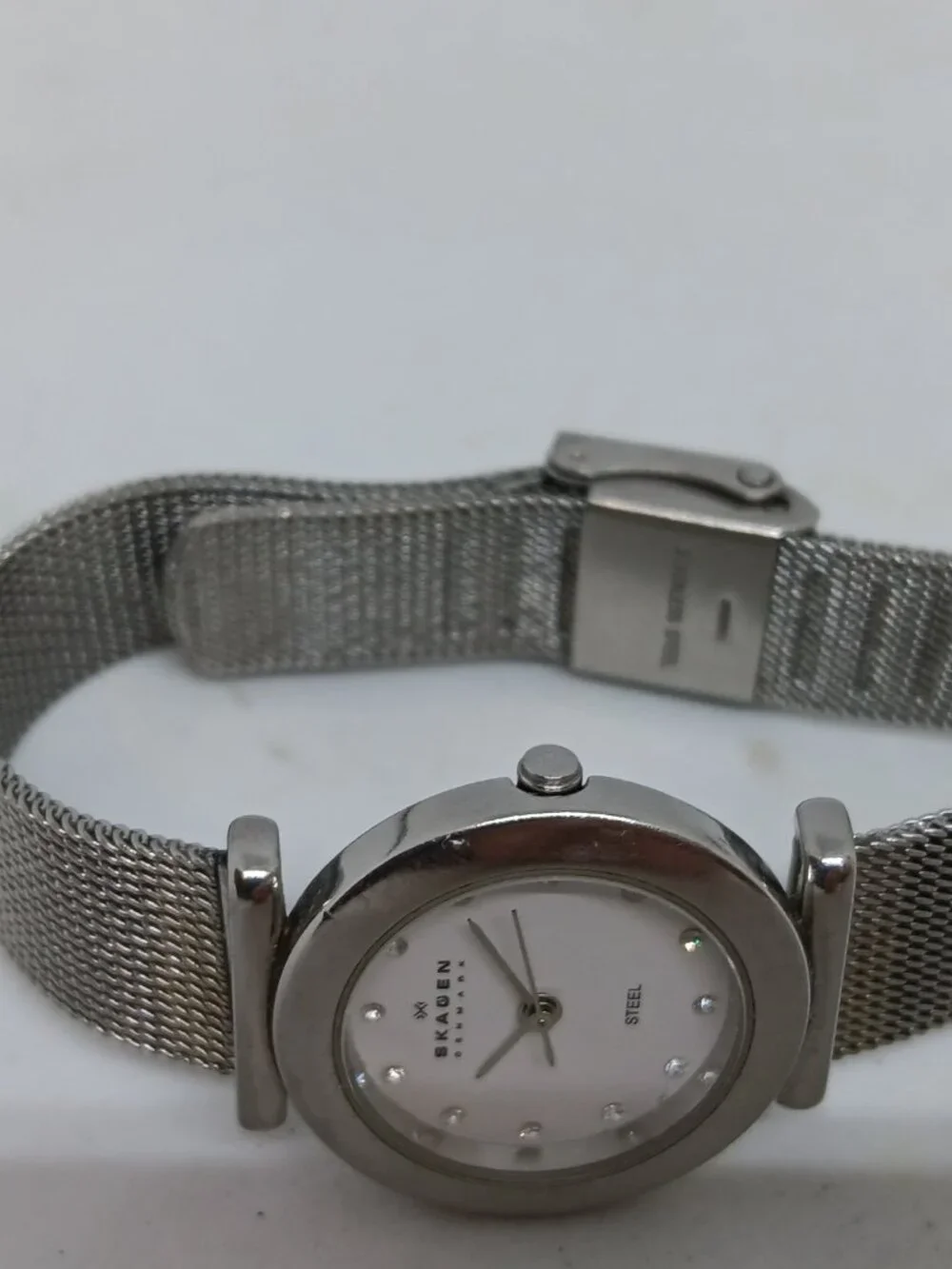 Skagen 107SSSD Women's 25mm Stainless Steel Mesh Band Slim Profile Quartz Watch